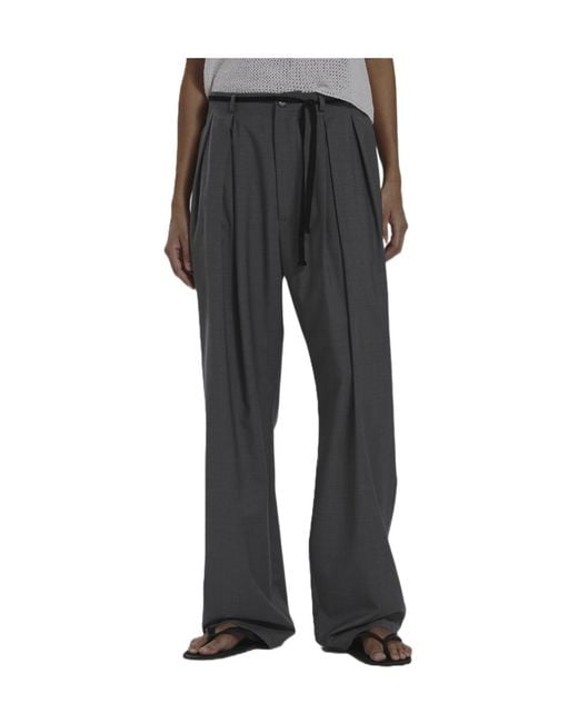 Barena Gray Casual Pants With Belt Loops