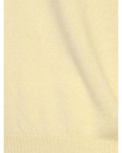 Khaite Natural Davin S/S Cashmere Sweater