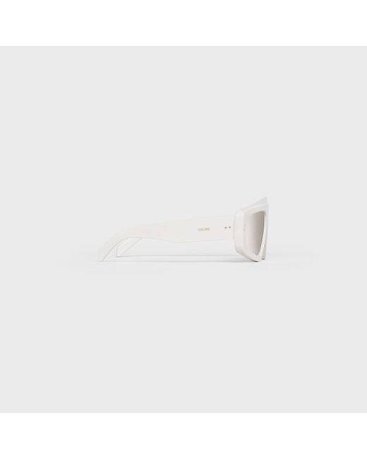 Céline White Frame 34 Sunglasses for men