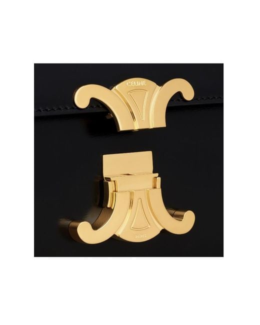 Céline Black Chain Shoulder Bag Claude