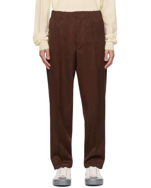 Jil Sander Purple Tailored Tapered Trousers for men