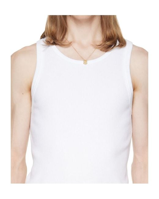 NUMBERING White Chain Necklace for men