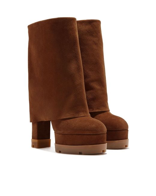 Casadei Brown Nancy Reversable Boots