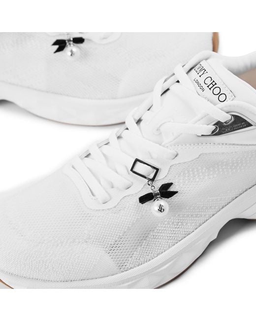 Jimmy Choo White Solid Color Sneakers