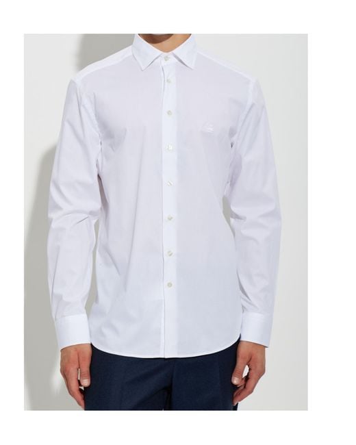 Etro White Long-Sleeved Shirt for men