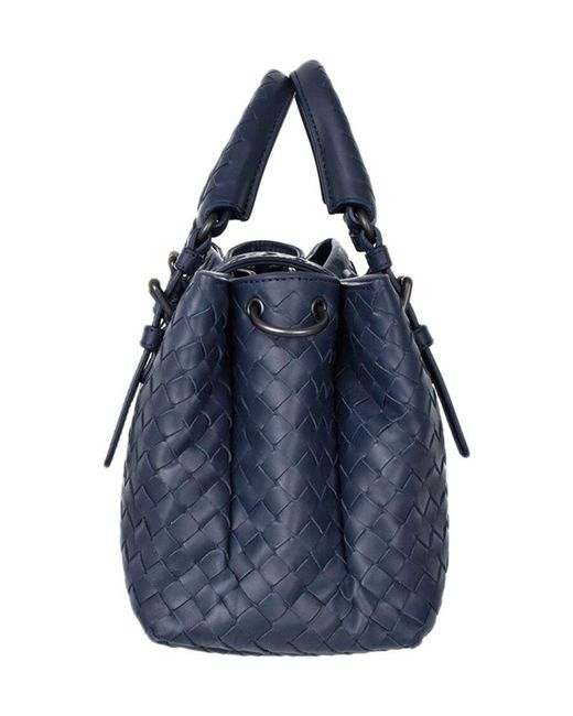 Bottega Veneta Blue Weave A Handbag