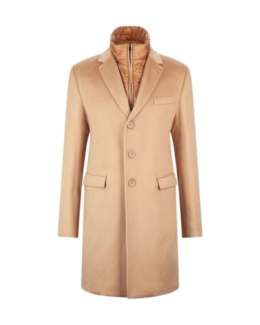Herno Natural Long-Sleeved Coat for men