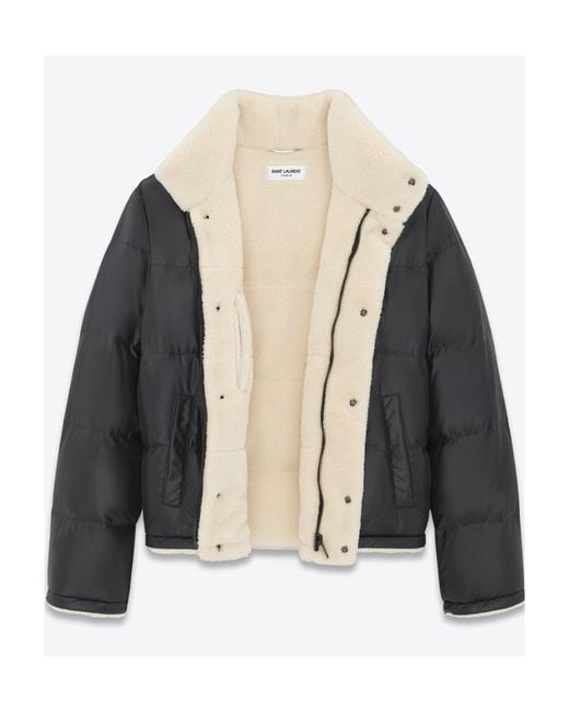 Saint Laurent Black Down Puffer Jacket for men
