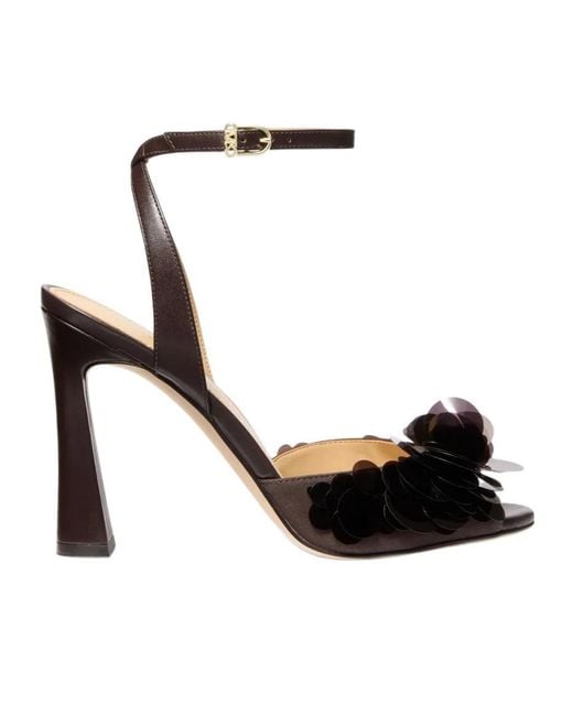 Michael Kors Black Michael Loretta Sequin Embellished Sandals