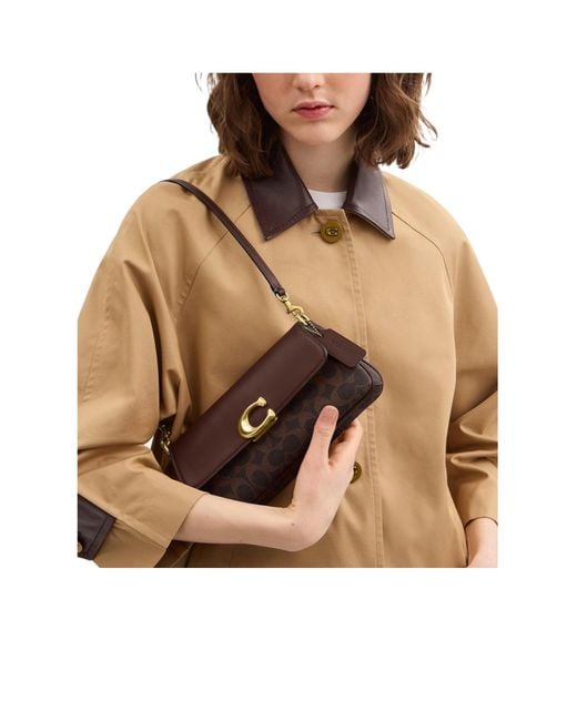 COACH Brown Jet Shoulder Bag