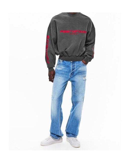 Fear Of God Gray Logo Long-Sleeve Sweatshirt for men