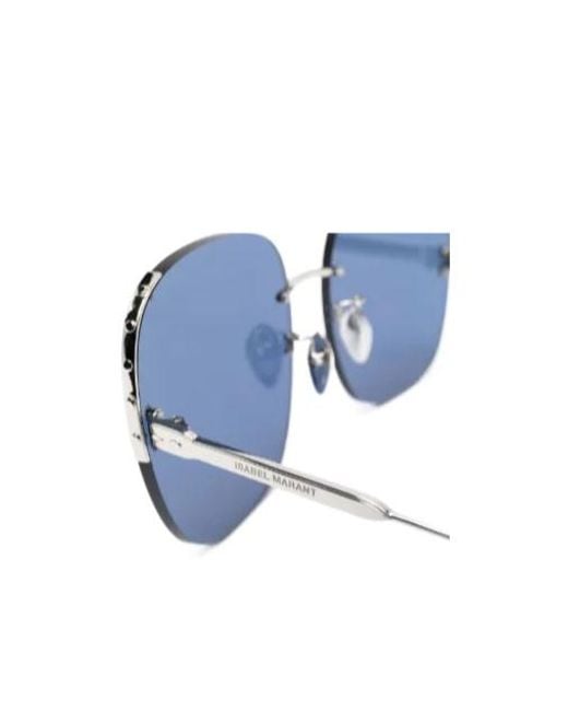 Isabel Marant Blue Square Frame Sunglasses