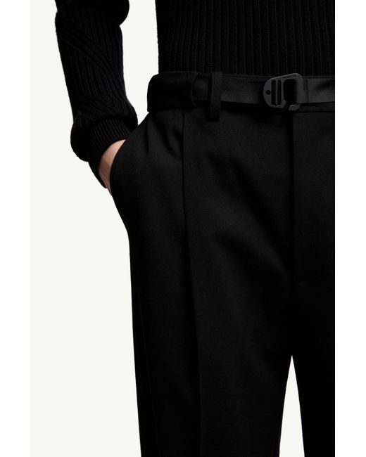 Moncler Black Straight-Leg Trousers for men