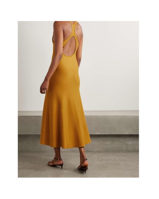 Gabriela Hearst Yellow Sleeveless Dress
