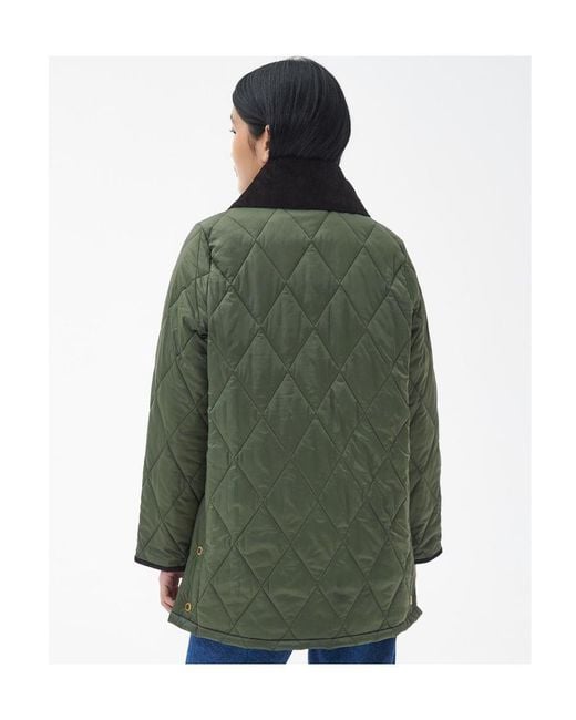 Barbour Green Modern Liddesdale Logo-Embroidered Quilted Jacket