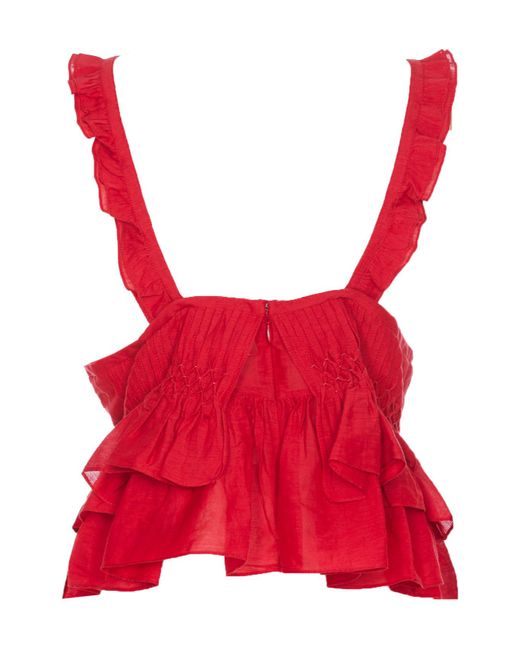 Isabel Marant Red Isabel Marant Étoile Daliana Top