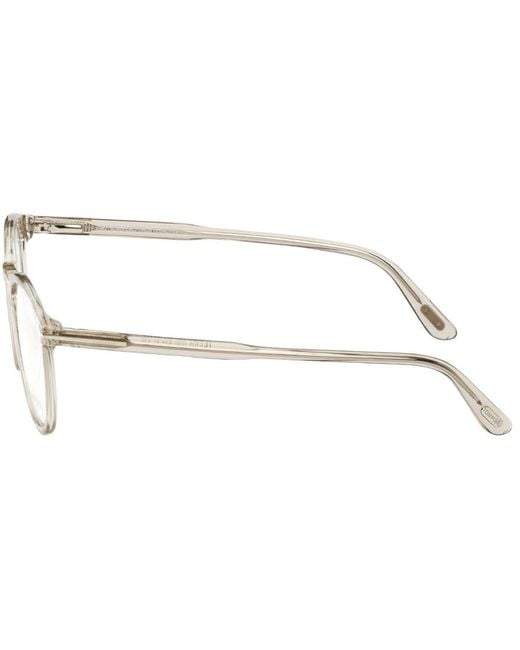 Tom Ford Natural Logo Round Frame Flat Mirror for men