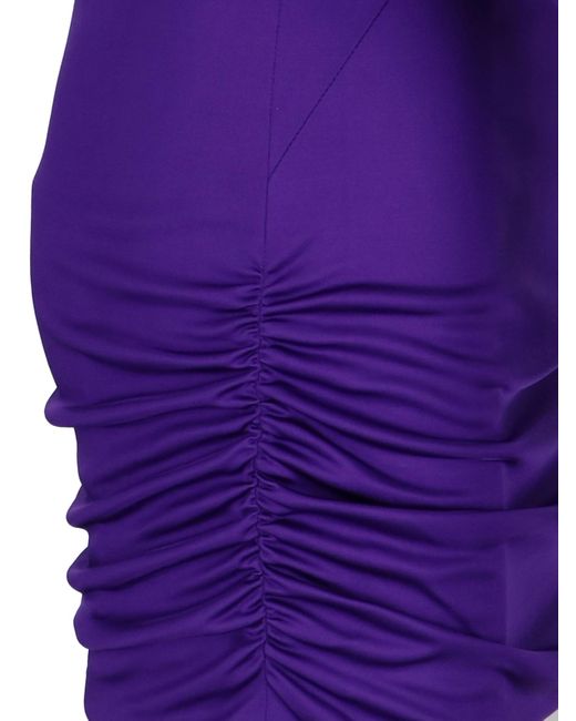 Versace Purple Cutout Detail Minidress