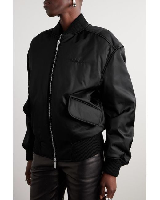 Off-White c/o Virgil Abloh Black Bomber Jackets