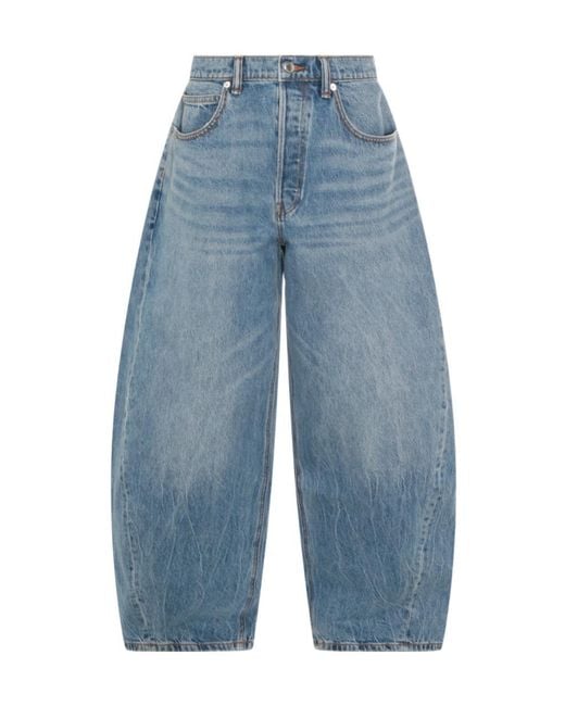 Alexander Wang Blue Wide-Leg Jeans