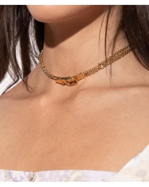 Chloé Metallic Adjustable Necklace