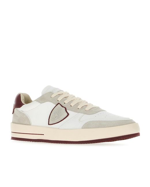 Philippe Model White Round Head Low-Cut Casual Shoes for men