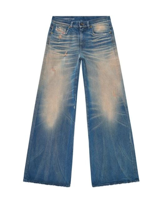 DIESEL Blue Belt-Loop Jeans