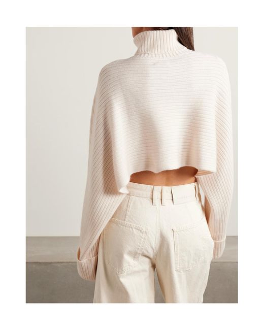 LeKasha White Long-Sleeved Turtleneck Sweater