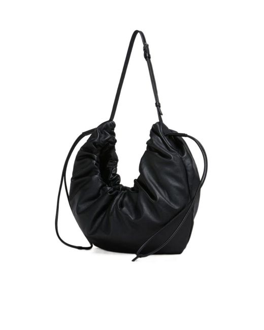 Marni Black Scrunchie Medium Hobo Bag