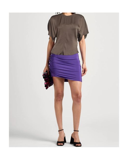 Isabel Marant Brown Short Sleeve Crew Neck Top