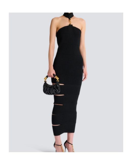ariana glinda blue dress BALMAIN WOMEN Sky Printed Cowl Neck Strap Minidress Blue Multicolour –  MAISONDEFASHION.COM main image 1