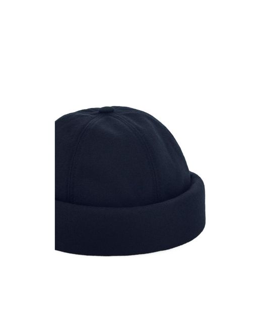 Giorgio Armani Blue Cuffed Docker Hat for men