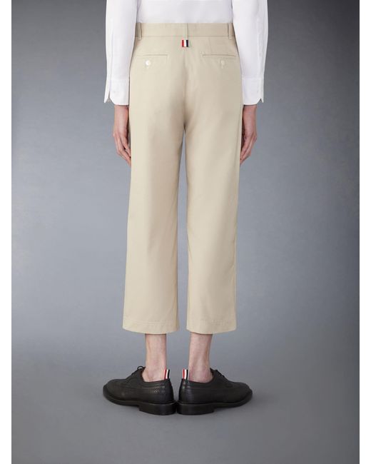 Thom Browne Natural Typewriter Cloth Straight-Leg Trousers for men