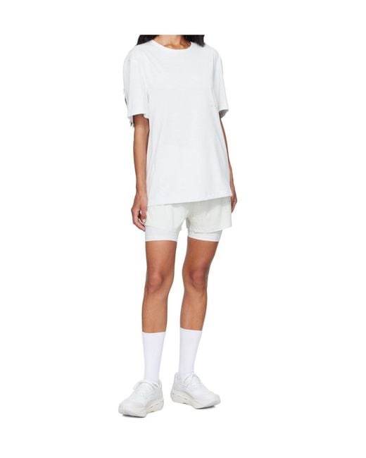 Post Archive Faction PAF White On Running T-Shirt X Post Archive Faction for men