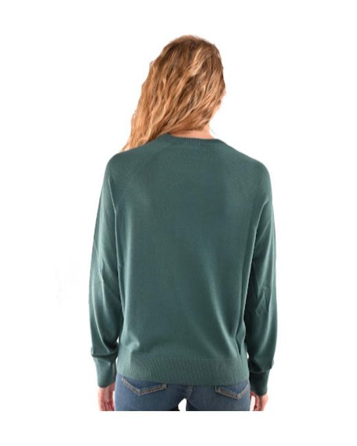 Emporio Armani Green Logo-Embroidered Jumper