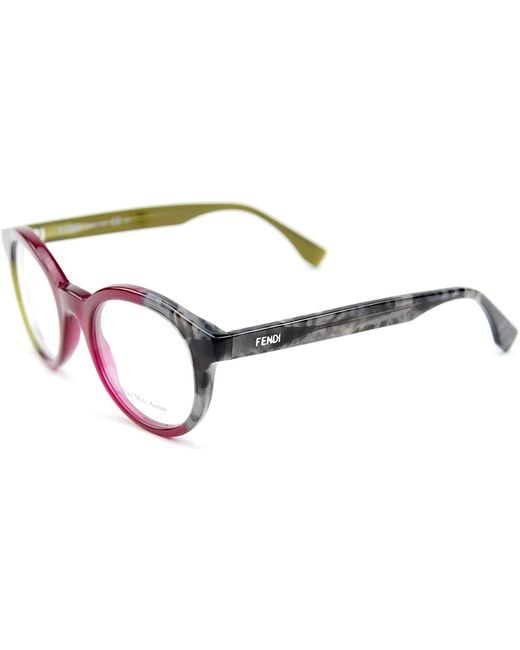 Fendi White Logo Detail Flat Lens