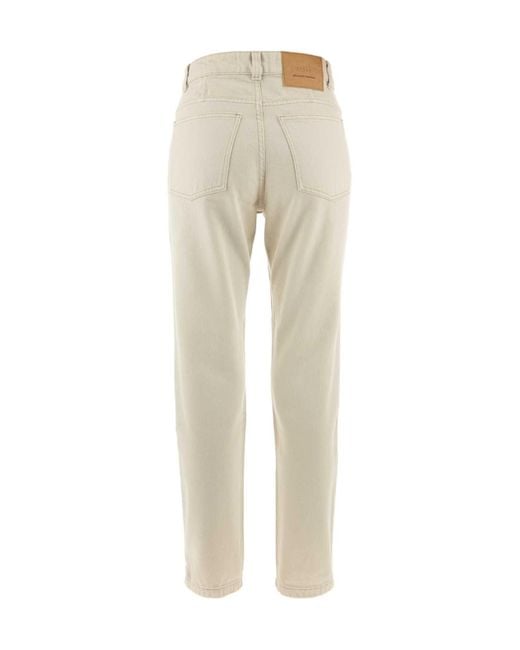 AMI Natural Logo-Patch Denim Jeans