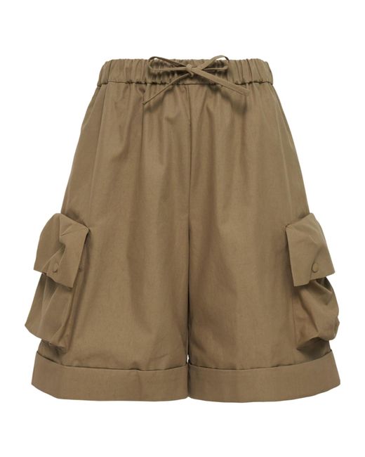 Simone Rocha Green Drawstring Cargo Shorts for men