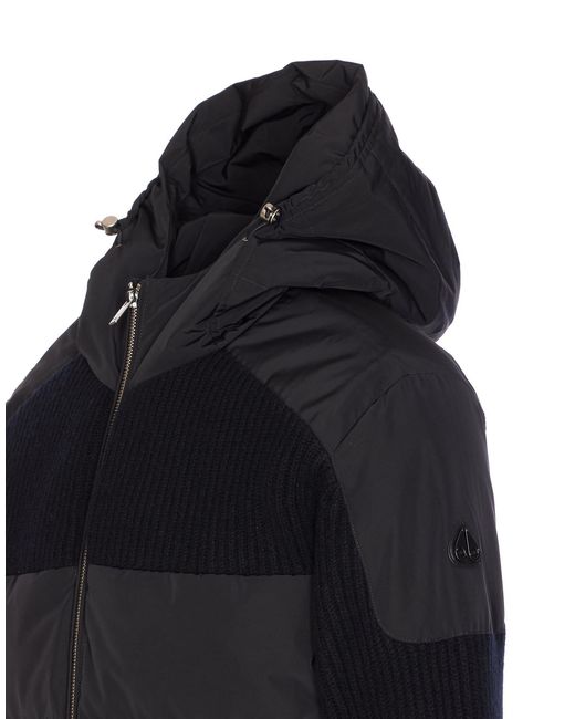 Moose Knuckles Blue Zip-Up Hooded Jacket for men