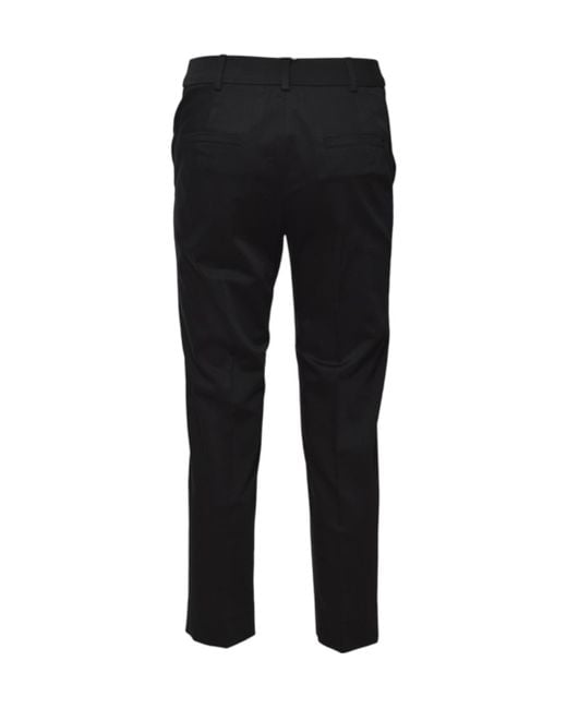 Max Mara Black Pleat Detailed Tailored Trousers