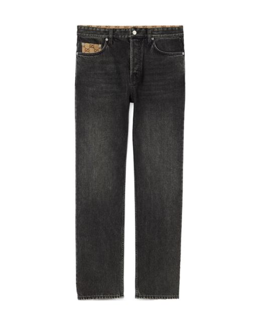 Gucci Black Washed Denim Jeans for men