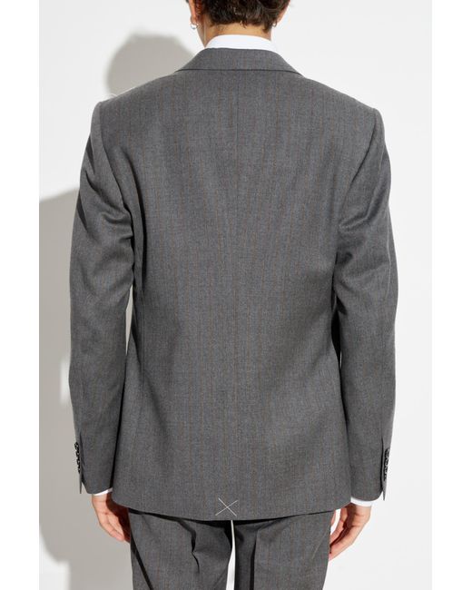 Dolce & Gabbana Gray Single Breasted Tailored Blazer for men