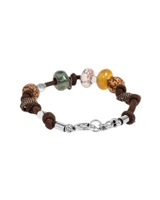 Isabel Marant White Stones Detailed Bracelet for men