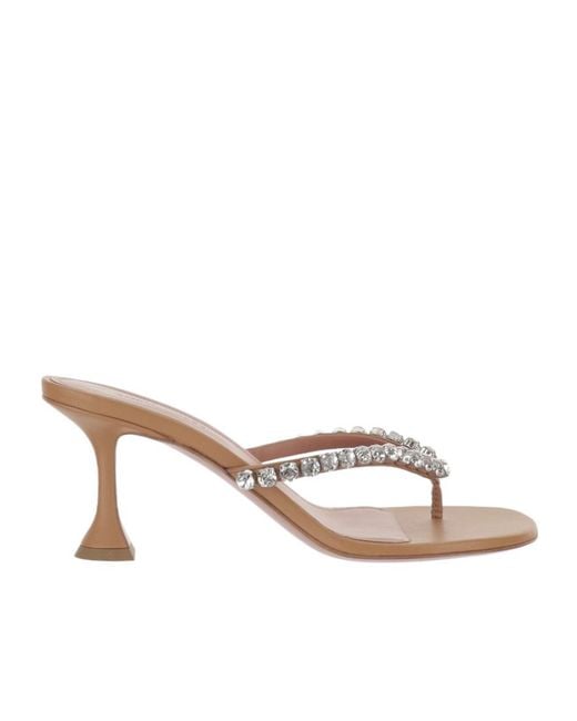 AMINA MUADDI Multicolor Split-Toe High-Heeled Sandals