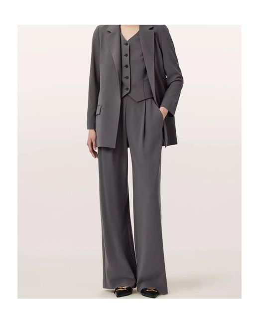 AllSaints Gray Aleida Casual Pants