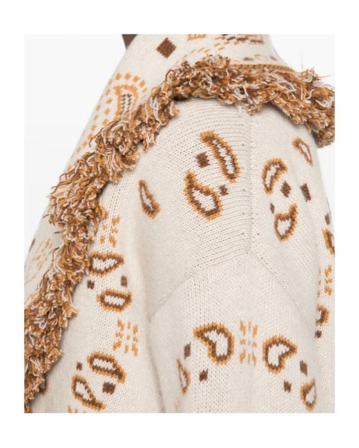 Alanui Natural Paisley-Pattern Fringed Jacket