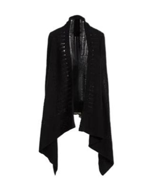 Rick Owens Black Lightweight Knitted Long-Sleeved Top