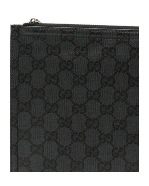 Gucci Black Zipper Clutch for men
