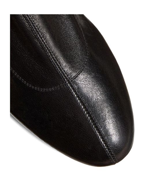 Khaite Black The Apollo Round Toe Ankle Boots