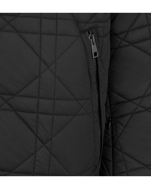Dior Black Alps Macrocannage Hooded Down Jacket